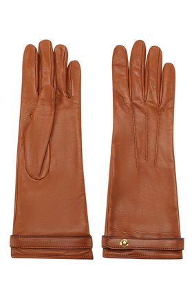 Женские кожаные перчатки BURBERRY коричневого цвета по цене 30400 руб., арт. 8024974 | Фото 2 Женские кожаные перчатки BURBERRY коричневого цвета, арт. 8024974 | Фото 2
