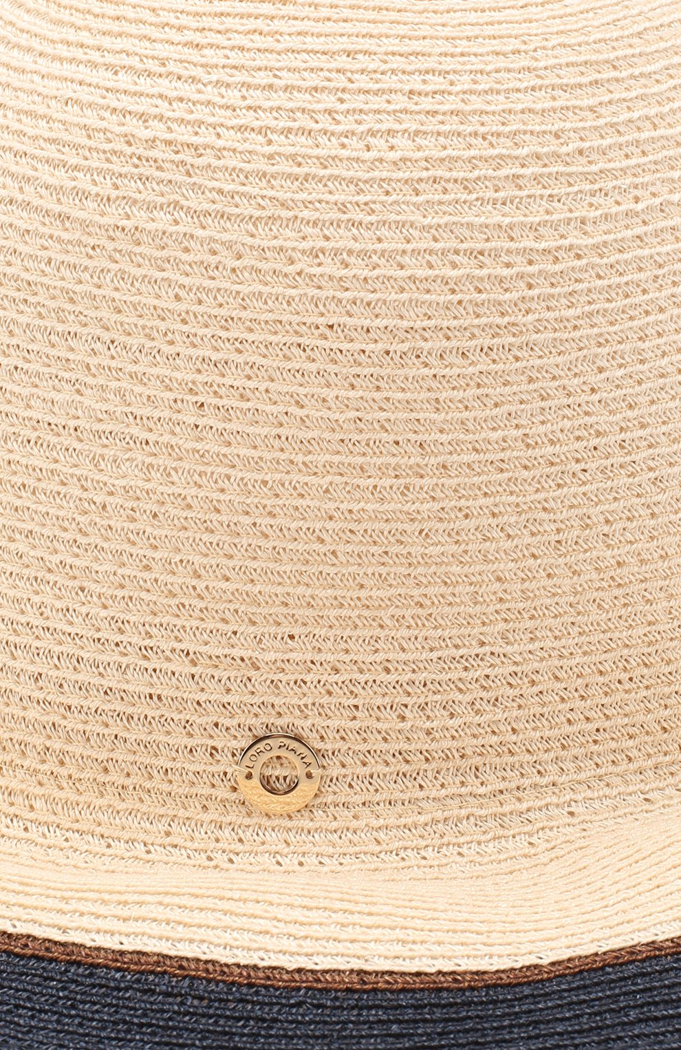 Женская шляпа kate LORO PIANA темно-синего цвета, арт. FAL1195 | Фото 3 (Региональные ограничения белый список (Axapta Mercury): RU; Материал: Растительное волокно)