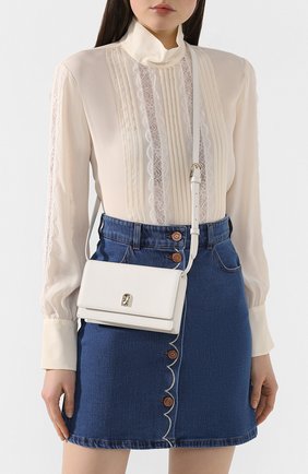 Женская сумка 1927 FURLA белого цвета по цене 17950 руб., арт. EAV6/ARE | Фото 2 Женская сумка 1927 FURLA белого цвета, арт. EAV6/ARE | Фото 2