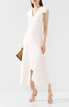 Женское платье ROLAND MOURET белого цвета по цене 89550 руб., арт. PS20/S0840/F2196 | Фото 2 Женское платье ROLAND MOURET белого цвета, арт. PS20/S0840/F2196 | Фото 2