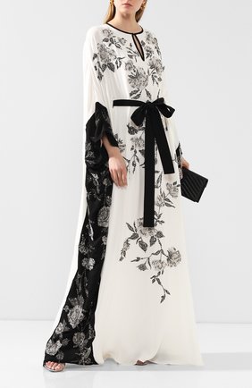 Женское шелковое платье-туника MARCHESA белого цвета по цене 399500 руб., арт. M28704 | Фото 2 Женское шелковое платье-туника MARCHESA белого цвета, арт. M28704 | Фото 2