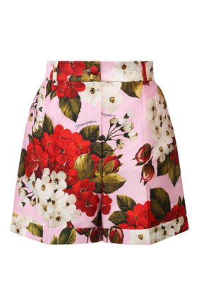 Женские шорты из смеси хлопка и шелка DOLCE & GABBANA розового цвета по цене 56750 руб., арт. FTBPYT/HSM20 | Фото 1 Женские шорты из смеси хлопка и шелка DOLCE & GABBANA розового цвета, арт. FTBPYT/HSM20 | Фото 1