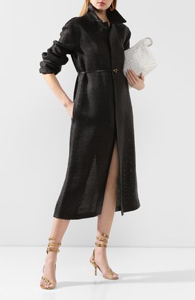 Женское кожаное пальто BOTTEGA VENETA коричневого цвета по цене 948000 руб., арт. 604525/VKMA0 | Фото 2 Женское кожаное пальто BOTTEGA VENETA коричневого цвета, арт. 604525/VKMA0 | Фото 2
