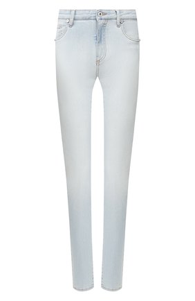 Женские джинсы OFF-WHITE голубого цвета по цене 39800 руб., арт. 0WYA003R20H300687100 | Фото 1 Женские джинсы OFF-WHITE голубого цвета, арт. 0WYA003R20H300687100 | Фото 1 (Длина (брюки, джинсы): Стандартные; Материал внешний: Хлопок, Деним; Статус проверки: Проверена категория; Кросс-КТ: Деним; Стили: Кэжуэл)