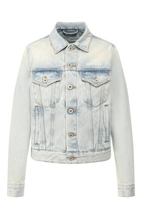 Женская джинсовая куртка OFF-WHITE голубого цвета по цене 51900 руб., арт. 0WYE012R207730687100 | Фото 1 Женская джинсовая куртка OFF-WHITE голубого цвета, арт. 0WYE012R207730687100 | Фото 1