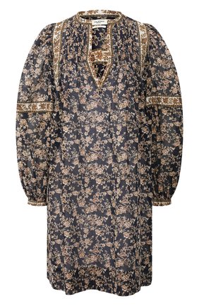 Женское хлопковое платье ISABEL MARANT ETOILE темно-синего цвета по цене 33950 руб., арт. R01591-20P028E/VIRGINIE | Фото 1 Женское хлопковое платье ISABEL MARANT ETOILE темно-синего цвета, арт. R01591-20P028E/VIRGINIE | Фото 1