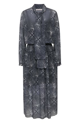 Женское платье-миди SEE BY CHLOÉ синего цвета по цене 37800 руб., арт. CHS20SR035026 | Фото 1 Женское платье-миди SEE BY CHLOÉ синего цвета, арт. CHS20SR035026 | Фото 1