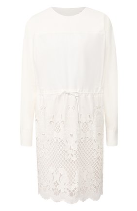 Женское хлопковое платье SEE BY CHLOÉ белого цвета по цене 35700 руб., арт. CHS20SR009022 | Фото 1 Женское хлопковое платье SEE BY CHLOÉ белого цвета, арт. CHS20SR009022 | Фото 1