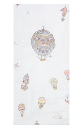 Детского хлопковая простыня ATELIER CHOUX белого цвета по цене 7320 руб., арт. FITTED SHEET-H0T AIR BALL00N | Фото 2 Детского хлопковая простыня ATELIER CHOUX белого цвета, арт. FITTED SHEET-H0T AIR BALL00N | Фото 2