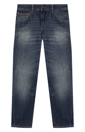 Детские джинсы EMPORIO ARMANI синего цвета по цене 12550 руб., арт. 3H4J04/4D1UZ | Фото 1 Детские джинсы EMPORIO ARMANI синего цвета, арт. 3H4J04/4D1UZ | Фото 1