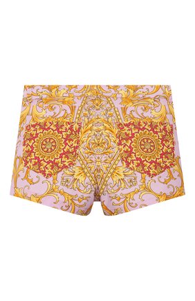 Детские хлопковые шорты VERSACE розового цвета по цене 13550 руб., арт. YA000131/A232779 | Фото 2 Детские хлопковые шорты VERSACE розового цвета, арт. YA000131/A232779 | Фото 2
