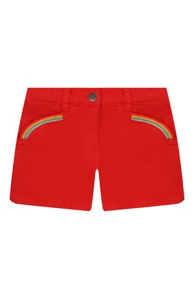 Детские хлопковые шорты STELLA MCCARTNEY красного цвета по цене 4680 руб., арт. 588592/S0K59 | Фото 1 Детские хлопковые шорты STELLA MCCARTNEY красного цвета, арт. 588592/S0K59 | Фото 1