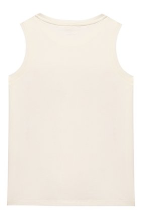 Детский хлопковый топ STELLA MCCARTNEY белого цвета по цене 3240 руб., арт. 588699/S0J55 | Фото 2 Детский хлопковый топ STELLA MCCARTNEY белого цвета, арт. 588699/S0J55 | Фото 2