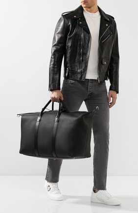 Мужская кожаная дорожная сумка TOM FORD черного цвета по цене 355000 руб., арт. H0378P-LCL037 | Фото 2 Мужская кожаная дорожная сумка TOM FORD черного цвета, арт. H0378P-LCL037 | Фото 2