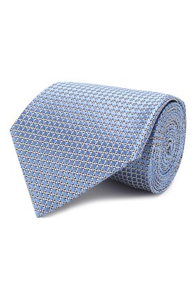 Мужской шелковый галстук ERMENEGILDO ZEGNA голубого цвета по цене 13450 руб., арт. Z7E61/1UM | Фото 1 Мужской шелковый галстук ERMENEGILDO ZEGNA голубого цвета, арт. Z7E61/1UM | Фото 1