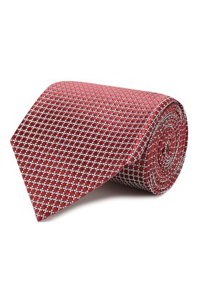 Мужской шелковый галстук ERMENEGILDO ZEGNA красного цвета по цене 15850 руб., арт. Z7E64/1UM | Фото 1 Мужской шелковый галстук ERMENEGILDO ZEGNA красного цвета, арт. Z7E64/1UM | Фото 1