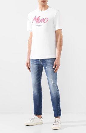 Мужская хлопковая футболка EMPORIO ARMANI белого цвета по цене 10450 руб., арт. 3H1TP0/1JCQZ | Фото 2 Мужская хлопковая футболка EMPORIO ARMANI белого цвета, арт. 3H1TP0/1JCQZ | Фото 2