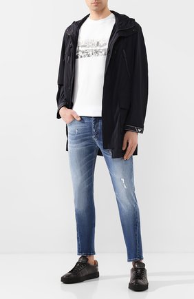 Мужская хлопковая футболка EMPORIO ARMANI белого цвета по цене 13700 руб., арт. 3H1T62/1J30Z | Фото 2 Мужская хлопковая футболка EMPORIO ARMANI белого цвета, арт. 3H1T62/1J30Z | Фото 2