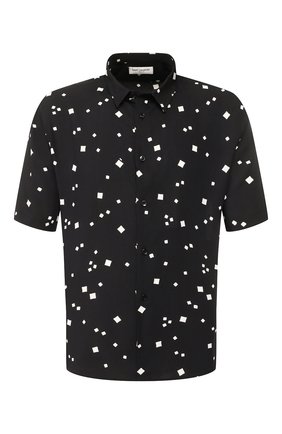 Мужская рубашка из вискозы SAINT LAURENT черного цвета по цене 52000 руб., арт. 601070/Y1A79 | Фото 1 Мужская рубашка из вискозы SAINT LAURENT черного цвета, арт. 601070/Y1A79 | Фото 1