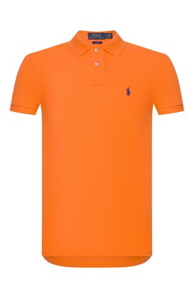 Мужское хлопковое поло POLO RALPH LAUREN оранжевого цвета по цене 8380 руб., арт. 710795080 | Фото 1 Мужское хлопковое поло POLO RALPH LAUREN оранжевого цвета, арт. 710795080 | Фото 1