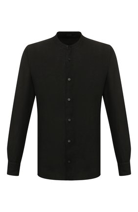 Мужская льняная рубашка Z ZEGNA черного цвета по цене 18300 руб., арт. VU230/ZCSG1 | Фото 1 Мужская льняная рубашка Z ZEGNA черного цвета, арт. VU230/ZCSG1 | Фото 1