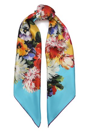 Женский шелковый платок DOLCE & GABBANA разноцветного цвета по цене 26100 руб., арт. FN090R/GDK35 | Фото 1 Женский шелковый платок DOLCE & GABBANA разноцветного цвета, арт. FN090R/GDK35 | Фото 1