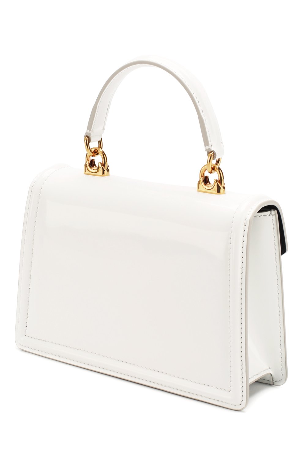 Женская сумка devotion small DOLCE & GABBANA белого цвета по цене 167000 руб., арт. BB6711/A1037 | Фото 3 Женская сумка devotion small DOLCE & GABBANA белого цвета, арт. BB6711/A1037 | Фото 3 (Женское Кросс-КТ: Вечерняя сумка; Сумки-технические: Сумки через плечо, Сумки top-handle; Материал: Натуральная кожа; Ремень/цепочка: На ремешке; Размер: small)