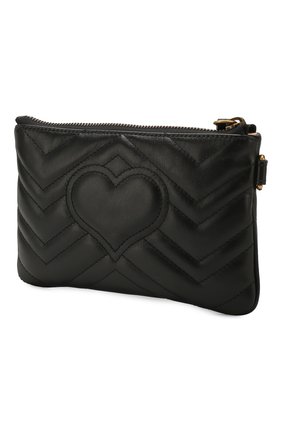Женские кожаный кошелек gg marmont GUCCI черного цвета по цене 39400 руб., арт. 598598/DTDCT | Фото 2 Женские кожаный кошелек gg marmont GUCCI черного цвета, арт. 598598/DTDCT | Фото 2