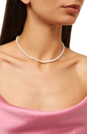 Женское колье vera COPINE JEWELRY белого цвета по цене 12100 руб., арт. VERA | Фото 2 Женское колье vera COPINE JEWELRY белого цвета, арт. VERA | Фото 2