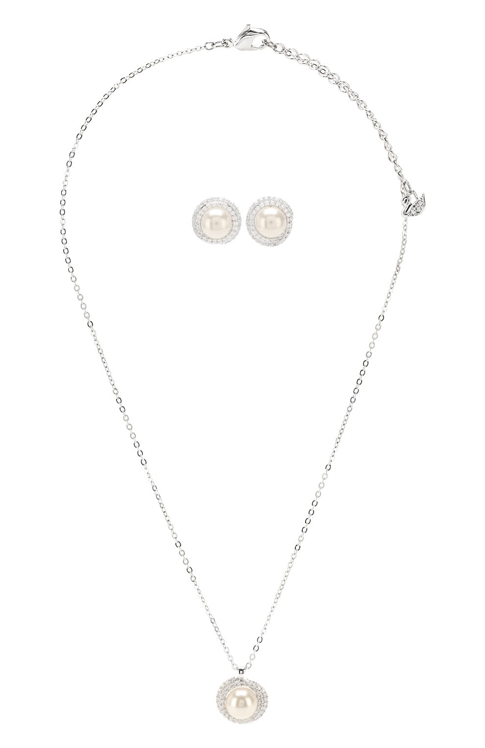 Женский комплект originally SWAROVSKI серебряного цвета, арт. 5479911 | Фото 1