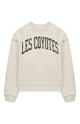 Детский хлопковый свитшот LES COYOTES DE PARIS светло-серого цвета по цене 9950 руб., арт. 111-21-064 | Фото 1 Детский хлопковый свитшот LES COYOTES DE PARIS светло-серого цвета, арт. 111-21-064 | Фото 1