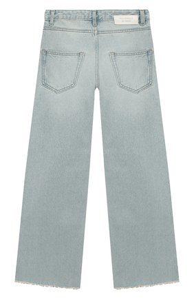 Детские джинсы LES COYOTES DE PARIS голубого цвета, арт. 111-31-052 | Фото 2 (Материал внешний: Хлопок; Кросс-КТ: джинсы; Детали: Потертости; Ростовка одежда: 16 лет | 164 см)
