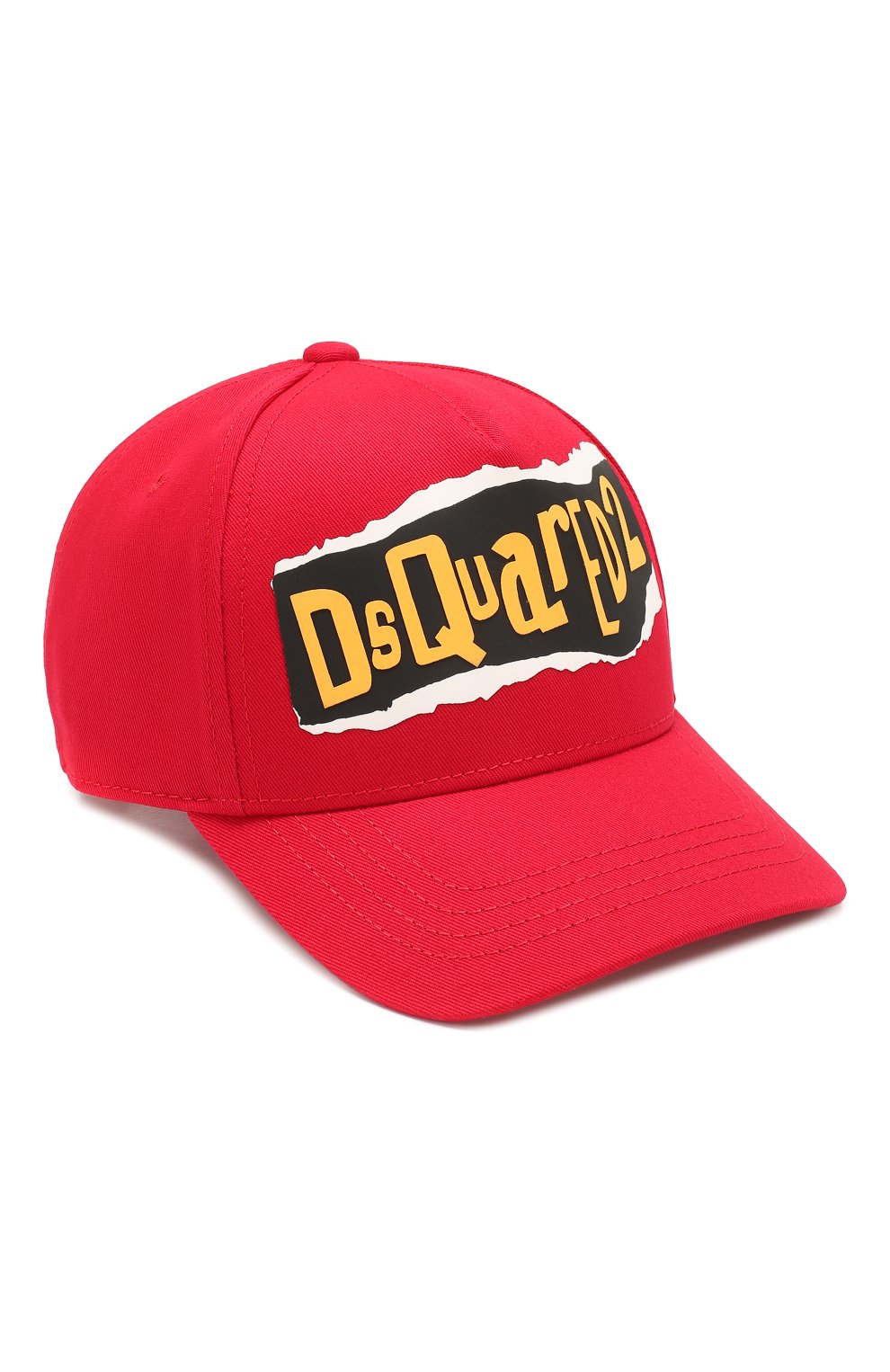 Детская хлопковая бейсболка DSQUARED2 красного цвета, арт. DQ03XC-D00I8 | Фото 1