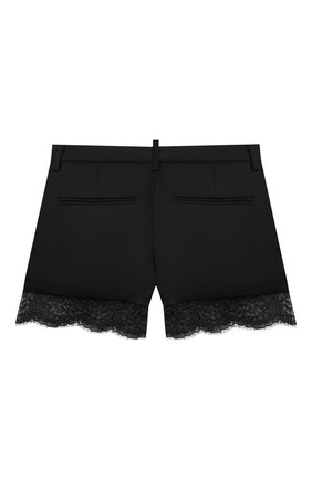 Детские шерстяные шорты DSQUARED2 черного цвета по цене 17850 руб., арт. DQ0400-D00XR | Фото 2 Детские шерстяные шорты DSQUARED2 черного цвета, арт. DQ0400-D00XR | Фото 2
