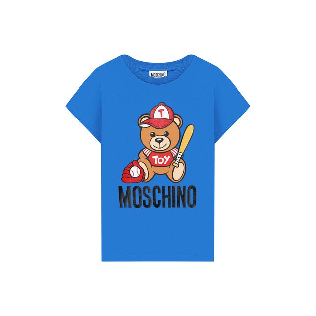 Хлопковая футболка MOSCHINO KID 10887953