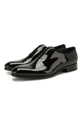Мужские лаковые оксфорды SANTONI черного цвета по цене 59950 руб., арт. MCCR16229BC3JVERN01 | Фото 1 Мужские лаковые оксфорды SANTONI черного цвета, арт. MCCR16229BC3JVERN01 | Фото 1
