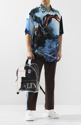 Мужской рюкзак vltn VALENTINO черного цвета, арт. TY2B0897/LPQ | Фото 2 (Стили: Кэжуэл; Материал: Текстиль; Размер: large)