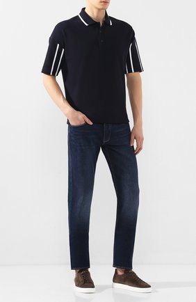 Мужские джинсы EMPORIO ARMANI синего цвета по цене 19050 руб., арт. 3H1J75/1DFNZ | Фото 2 Мужские джинсы EMPORIO ARMANI синего цвета, арт. 3H1J75/1DFNZ | Фото 2