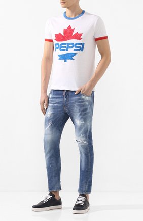 Мужские джинсы DSQUARED2 синего цвета по цене 39950 руб., арт. S71LB0721/S30664 | Фото 2 Мужские джинсы DSQUARED2 синего цвета, арт. S71LB0721/S30664 | Фото 2