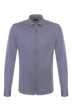Мужская хлопковая рубашка GIORGIO ARMANI темно-серого цвета по цене 58950 руб., арт. 8WGCCZ5H/JZ556 | Фото 1 Мужская хлопковая рубашка GIORGIO ARMANI темно-серого цвета, арт. 8WGCCZ5H/JZ556 | Фото 1