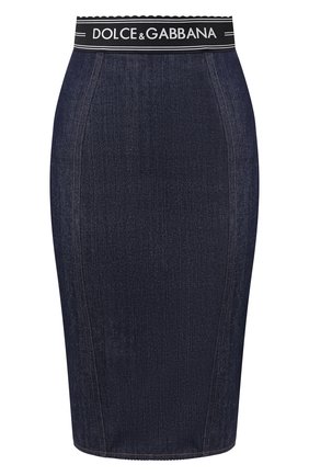 Женская джинсовая юбка DOLCE & GABBANA синего цвета по цене 69950 руб., арт. F4AJND/G899T | Фото 1 Женская джинсовая юбка DOLCE & GABBANA синего цвета, арт. F4AJND/G899T | Фото 1
