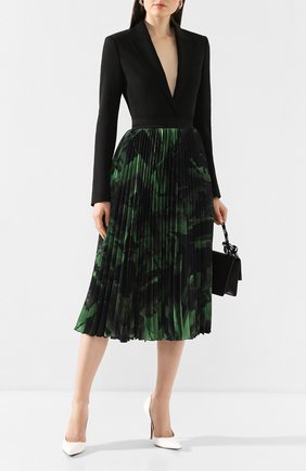 Женская шелковая юбка OFF-WHITE зеленого цвета по цене 66300 руб., арт. 0WCC056R20H261021040 | Фото 2 Женская шелковая юбка OFF-WHITE зеленого цвета, арт. 0WCC056R20H261021040 | Фото 2