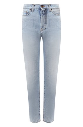 Женские джинсы SAINT LAURENT голубого цвета по цене 39800 руб., арт. 601504/Y807P | Фото 1 Женские джинсы SAINT LAURENT голубого цвета, арт. 601504/Y807P | Фото 1