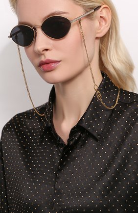 Женские солнцезащитные очки JIMMY CHOO серого цвета по цене 28650 руб., арт. S0NNY 2F7 | Фото 2 Женские солнцезащитные очки JIMMY CHOO серого цвета, арт. S0NNY 2F7 | Фото 2