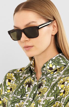 Женские солнцезащитные очки GUCCI коричневого цвета по цене 25500 руб., арт. GG0340 008 | Фото 2 Женские солнцезащитные очки GUCCI коричневого цвета, арт. GG0340 008 | Фото 2