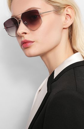 Женские солнцезащитные очки EQUE.M серого цвета по цене 52800 руб., арт. CALIF0RNIA G0LD/SS | Фото 2 Женские солнцезащитные очки EQUE.M серого цвета, арт. CALIF0RNIA G0LD/SS | Фото 2
