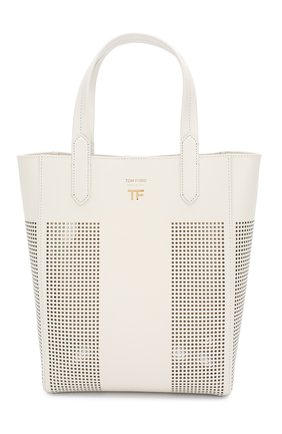 Женский сумка t tote small TOM FORD белого цвета по цене 111500 руб., арт. L1283T-ICL002 | Фото 1 Женский сумка t tote small TOM FORD белого цвета, арт. L1283T-ICL002 | Фото 1