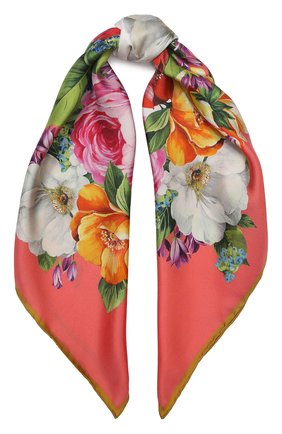 Женский шелковый платок DOLCE & GABBANA оранжевого цвета по цене 19950 руб., арт. FN092R/GDS50 | Фото 1 Женский шелковый платок DOLCE & GABBANA оранжевого цвета, арт. FN092R/GDS50 | Фото 1