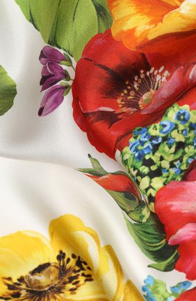 Женский шелковый платок DOLCE & GABBANA оранжевого цвета по цене 19950 руб., арт. FN092R/GDS50 | Фото 2 Женский шелковый платок DOLCE & GABBANA оранжевого цвета, арт. FN092R/GDS50 | Фото 2