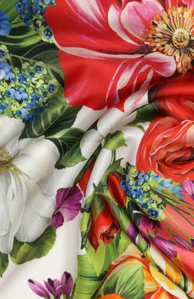 Женский шелковый платок DOLCE & GABBANA оранжевого цвета по цене 26100 руб., арт. FN090R/GDS51 | Фото 2 Женский шелковый платок DOLCE & GABBANA оранжевого цвета, арт. FN090R/GDS51 | Фото 2